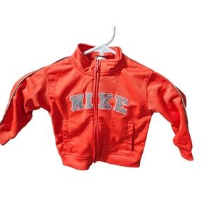 Nike Toddler Full Zip Track Jacket Orange Gray Athletic‎ Activewear